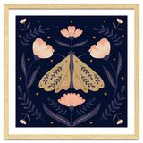 Moth And Flowers thumbnail