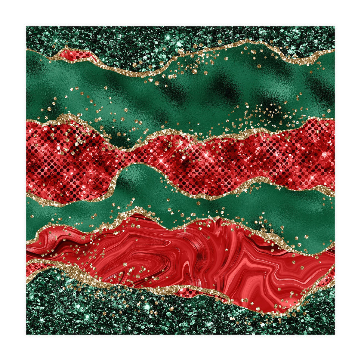 Christmas Glitter Agate Texture 06  (Print Only)