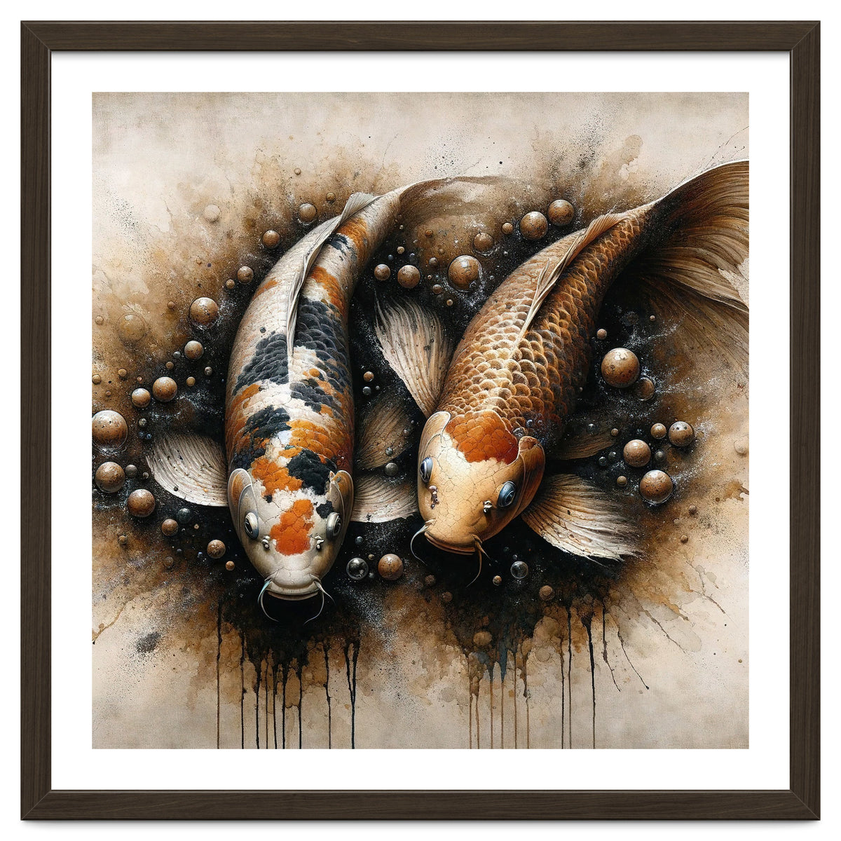 Powerful Koi Fish Pair