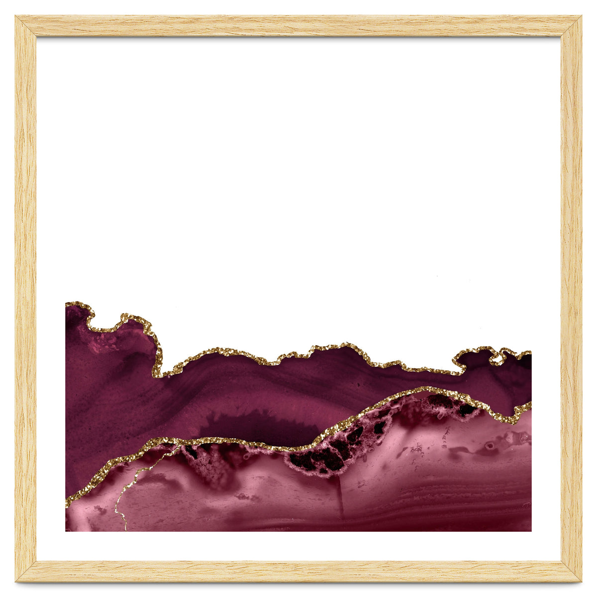 Burgundy & Gold Agate Texture 30