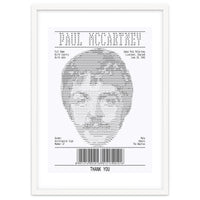 Receipt Art Paul Mc Cartney