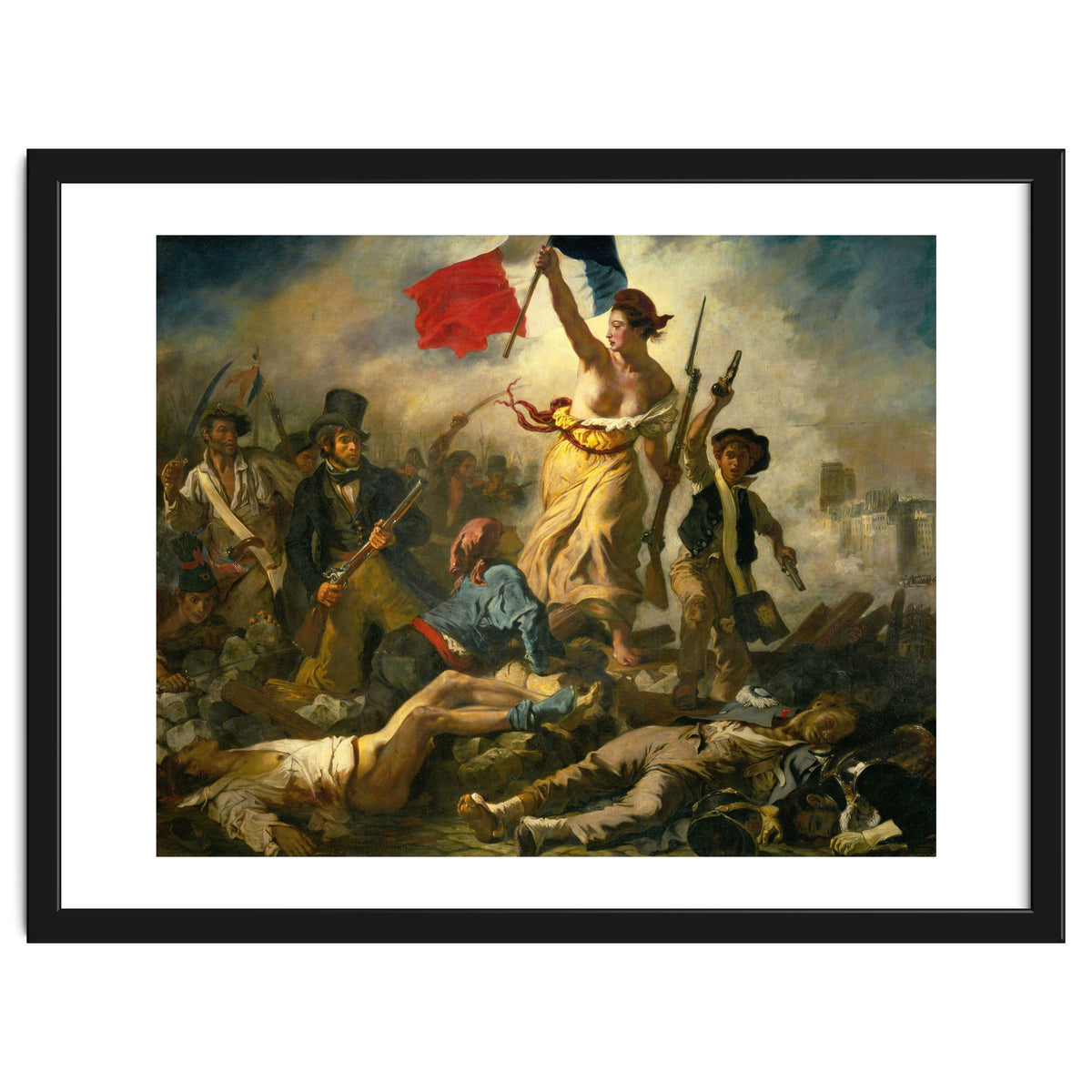 Eugène Delacroix / 'Liberty Leading the People', 1830, Oil on canvas, 260 x 325 cm. Eugne Delacroix.