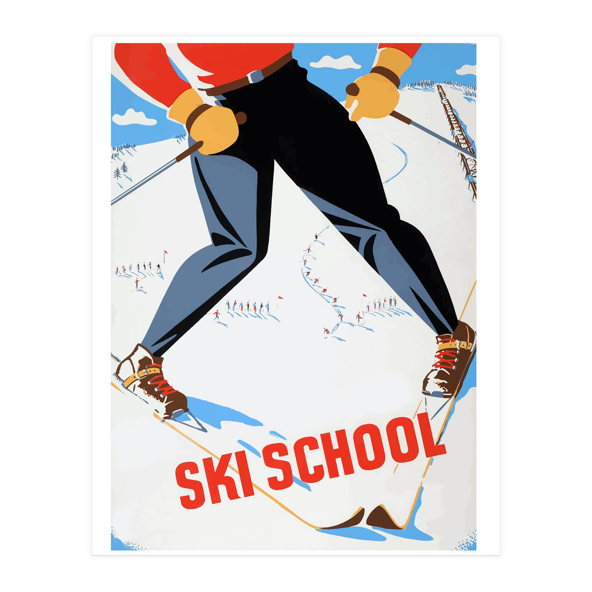 Ski School (Print Only)
