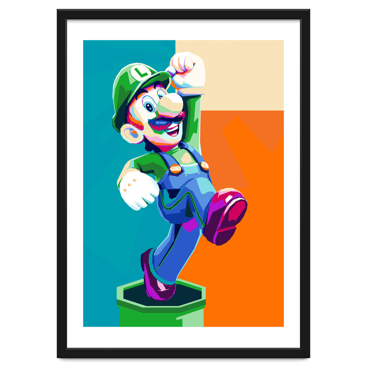 Mario Luigi Pop Art Cartoon Pop Art