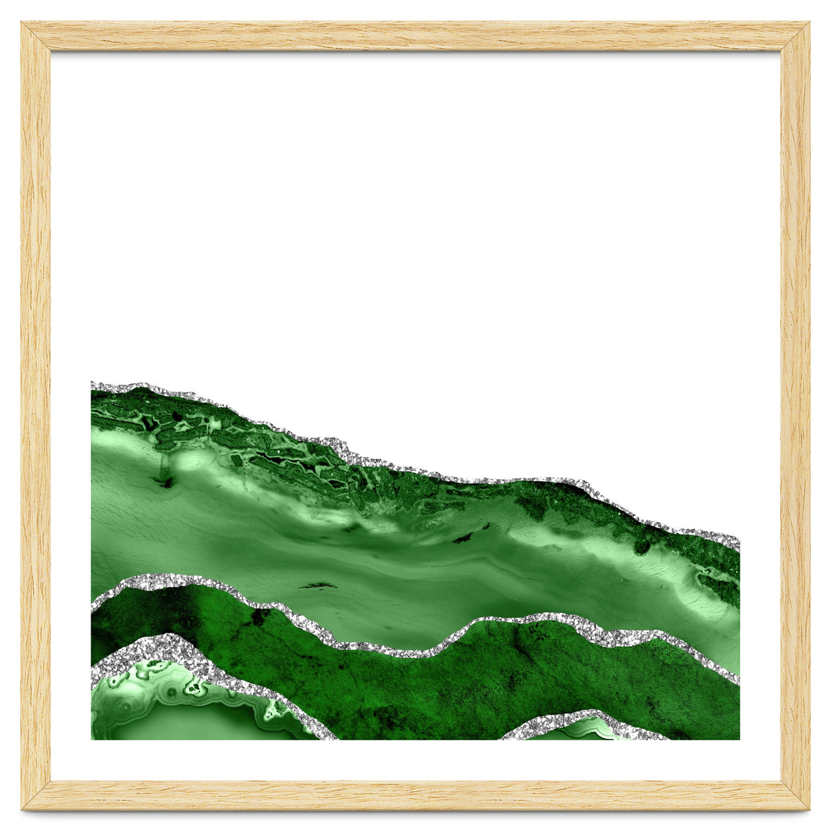 Green & Silver Agate Texture 06