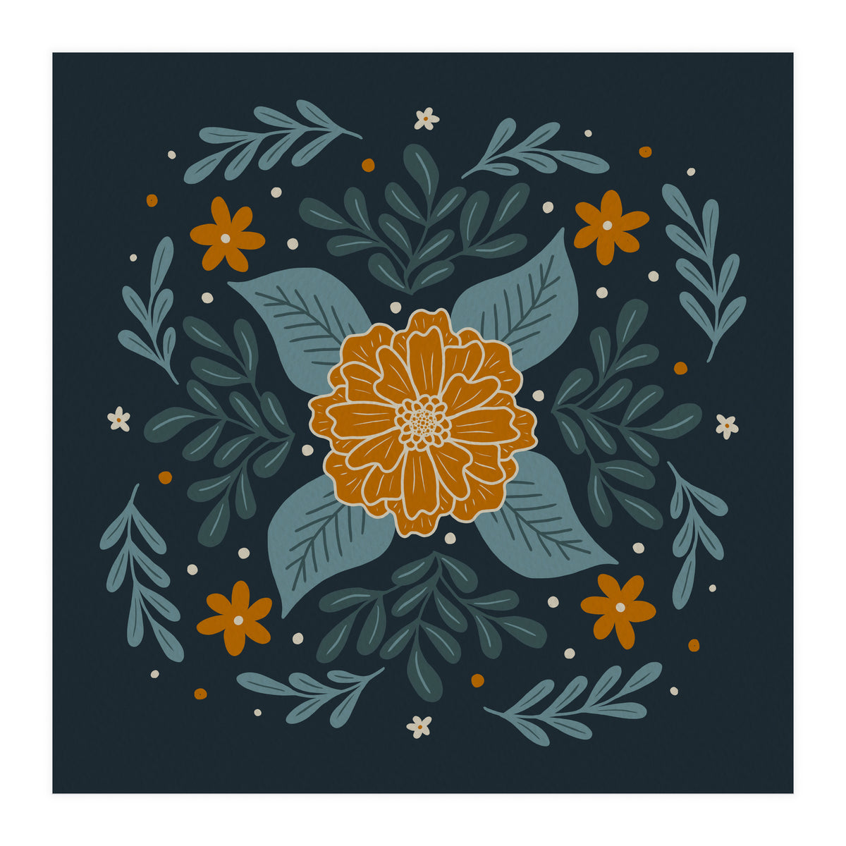 Circular Flowers 3 (Print Only)