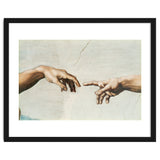 The Sistine Chapel; ceiling frescos after restoration. The creation of Adam. thumbnail