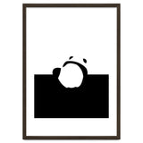 Find Your Feet, Panda Abstract Monochromatic Black & White, Wildlife Animals Cute Eclectic Bohemian Pets thumbnail