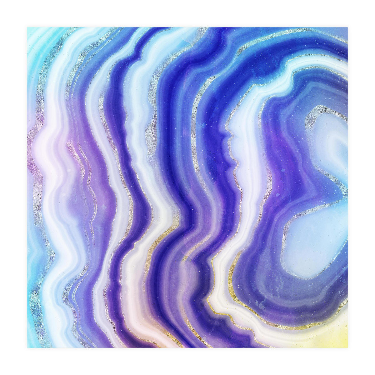 Neon Agate Texture 05 (Print Only)