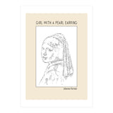 Girl With A Pearl Earring Johannes Vermeer Ascii Art (Print Only) thumbnail