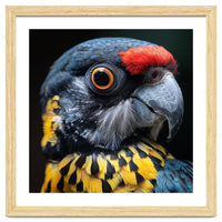 Close-up Portrait of a Vibrant Parrot