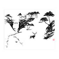 Deer In The Snow (Print Only)