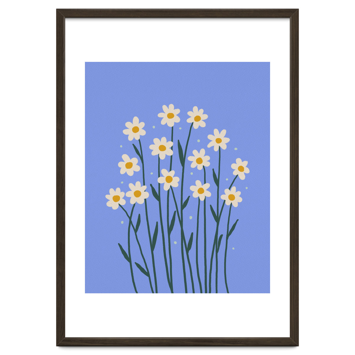 Simple Daisies - periwinkle