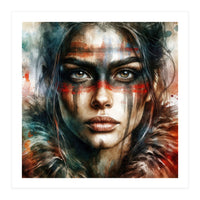 Watercolor Warrior Woman #2 (Print Only)