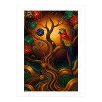 Parrot in Retro Contemporary Aesthetics (Print Only)