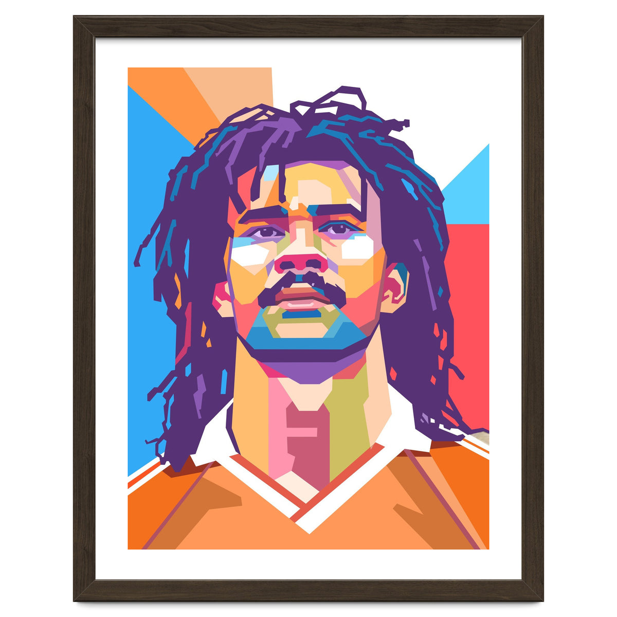 Ruud Gullit pop art portrait