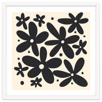 Abstract Monochrome Flowers 4