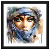 Blue Veil Tuareg Woman Portrait thumbnail