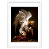 Kneeling Down Angel Renaissance inspired Religious Art thumbnail
