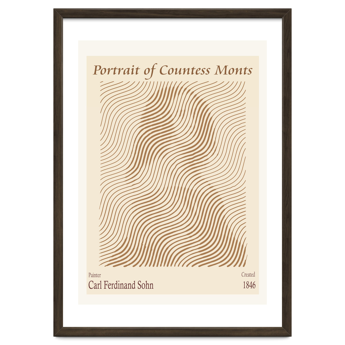 Portrait Of Countess Monts (1846) – Carl Ferdinand Sohn (german, 1805 1867)