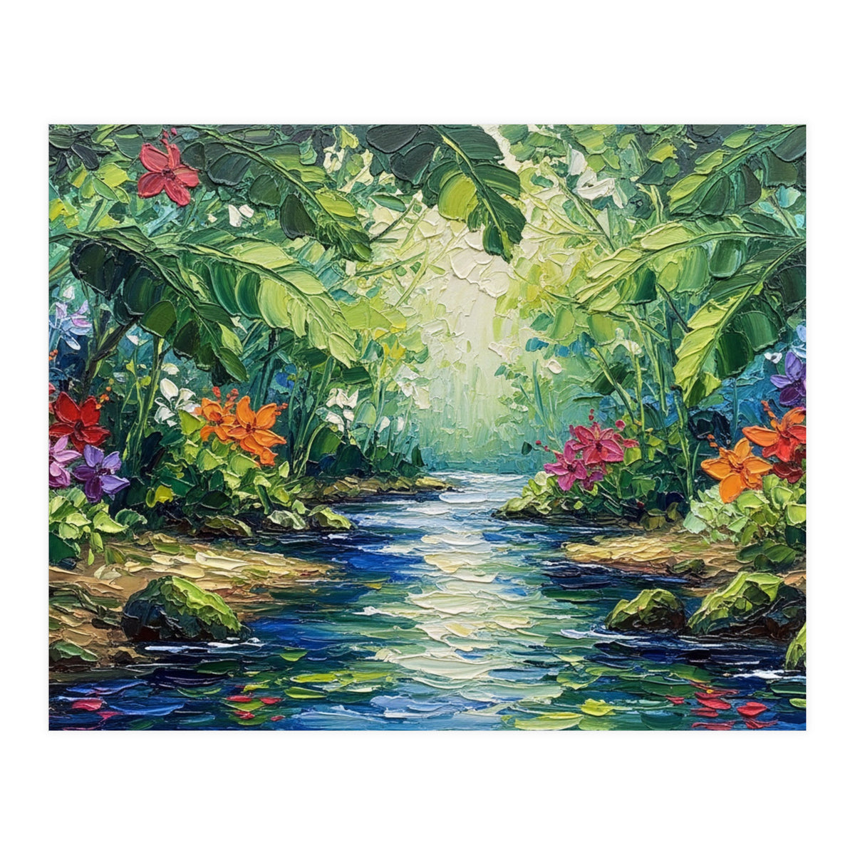 Tropical Jungle Oasis (Print Only)