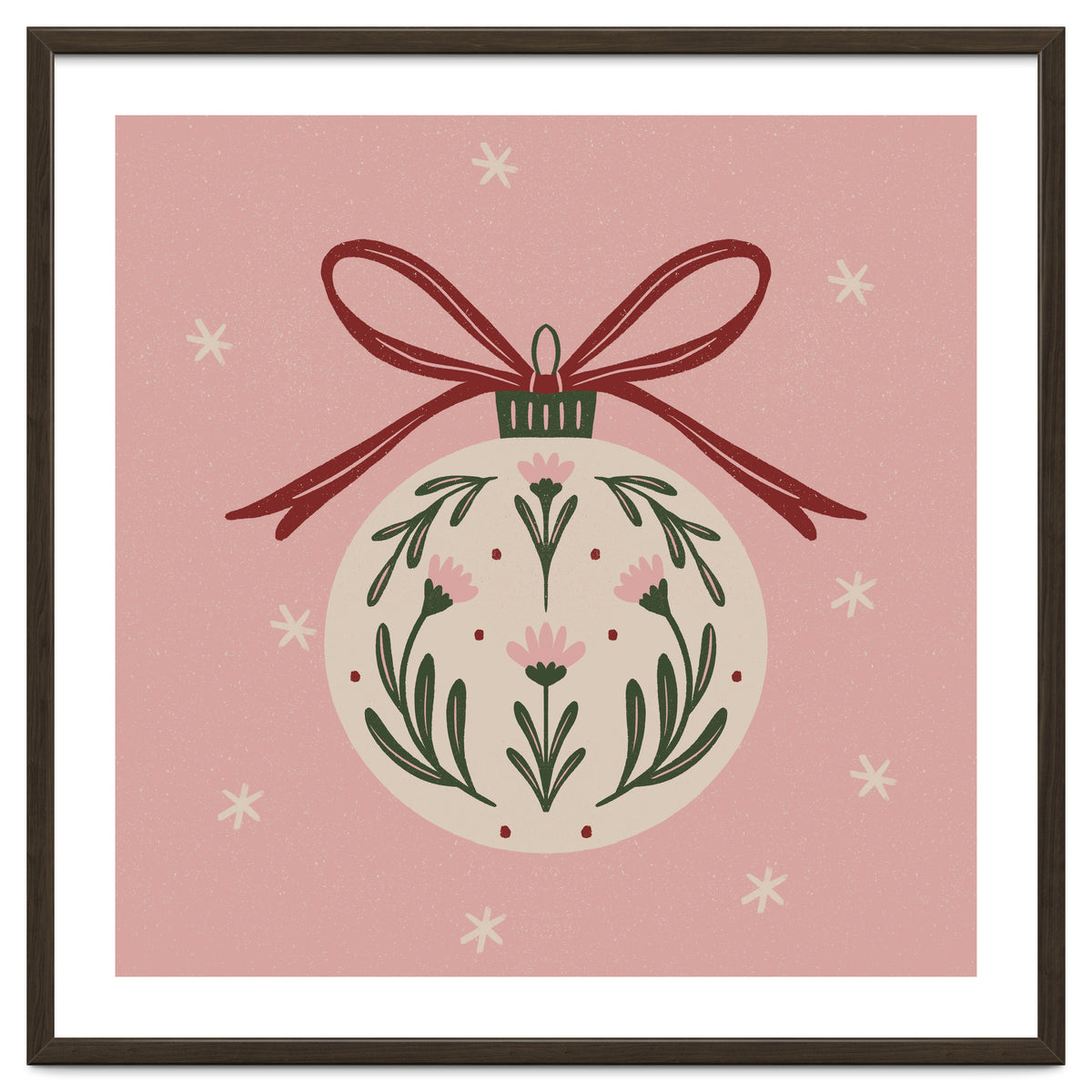 Christmas Flower Globe