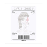 Receipt Art David Bowie (Print Only)