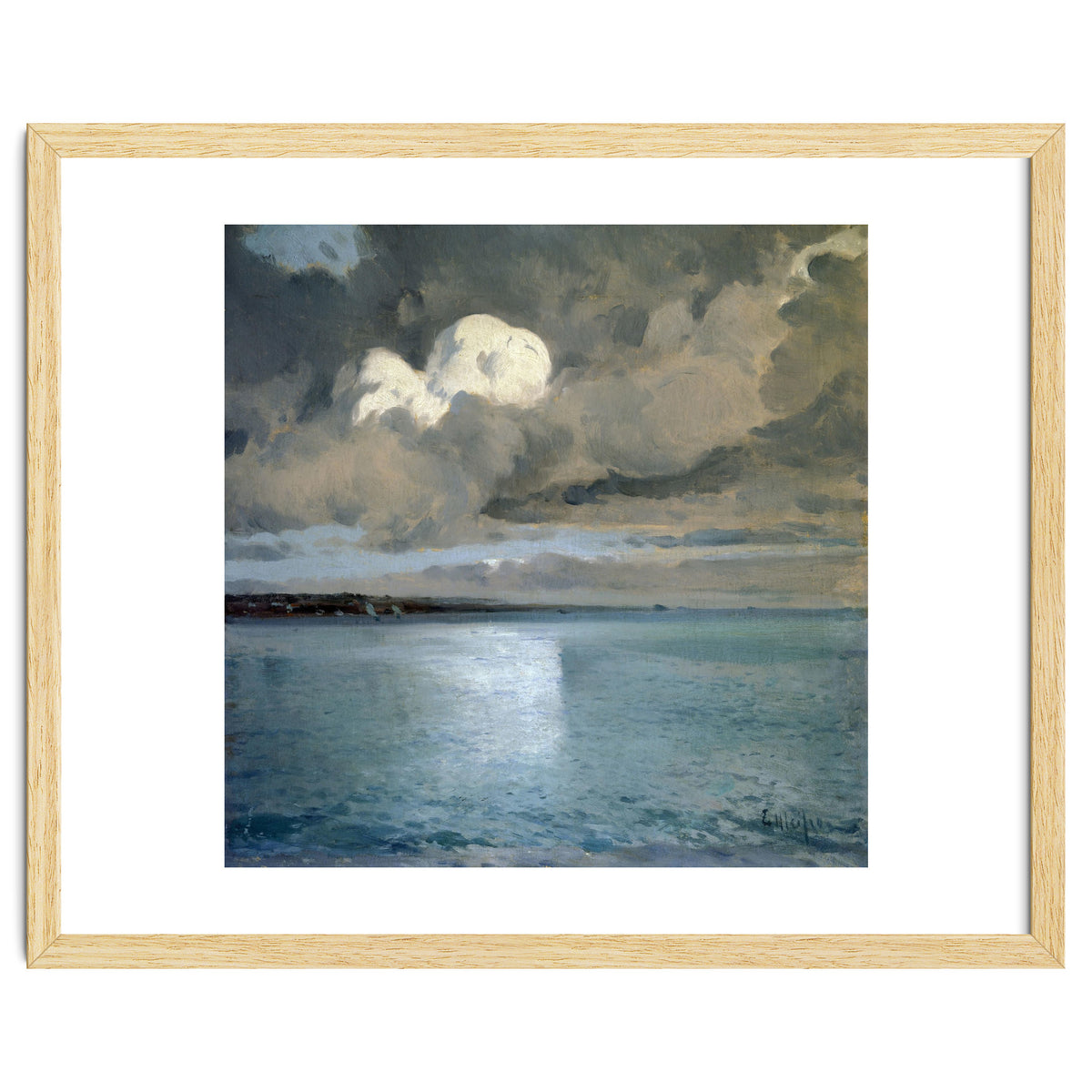 SEA LANDSCAPE OF CADAQUES ("MARINA DE CADAQUES") - OIL ON TABLE - 70X71 CM.