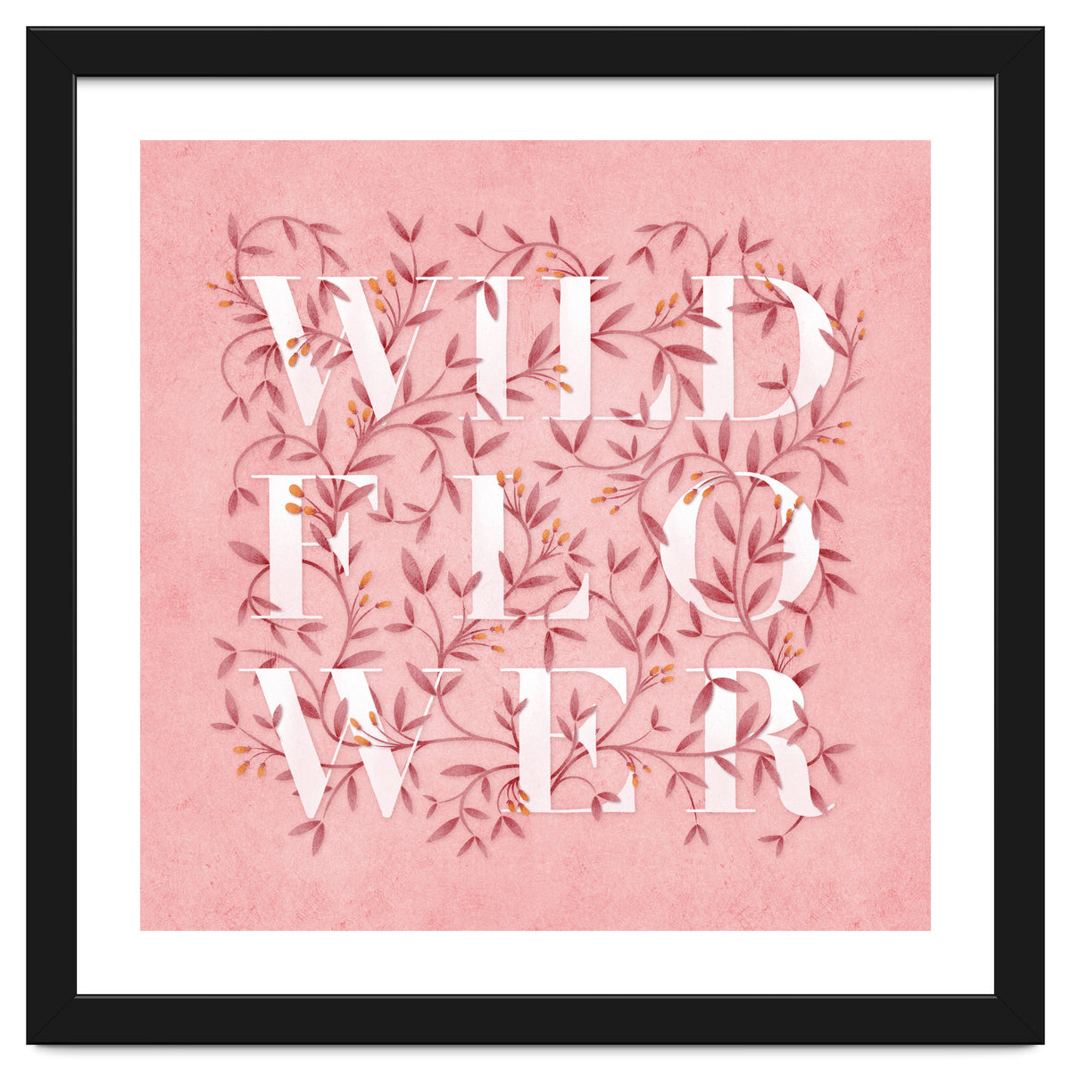 Wild Flower Typography