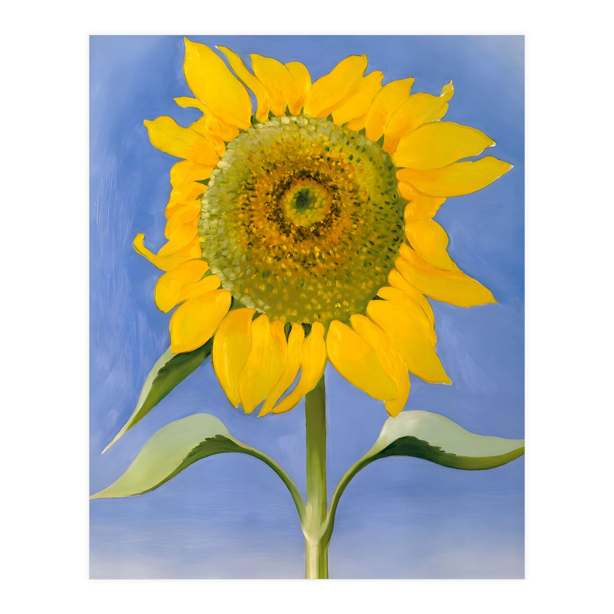 Georgia O’Keeffe – Sunflower, New Mexico (1935) | Bold Modernist Floral Painting Inspired by the American Southwest (Print Only)