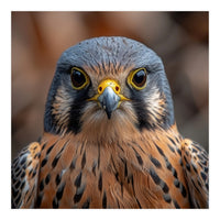 Close Up Kestrel Falcon Bird Portrait Majestic (Print Only)