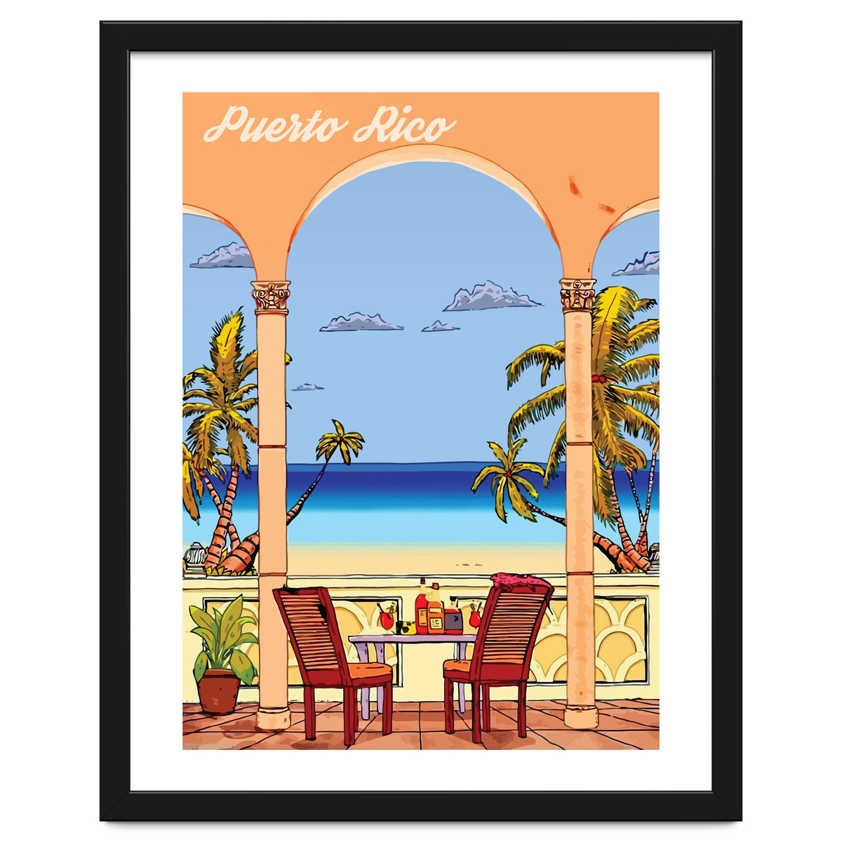 View on Puerto Rico Coast