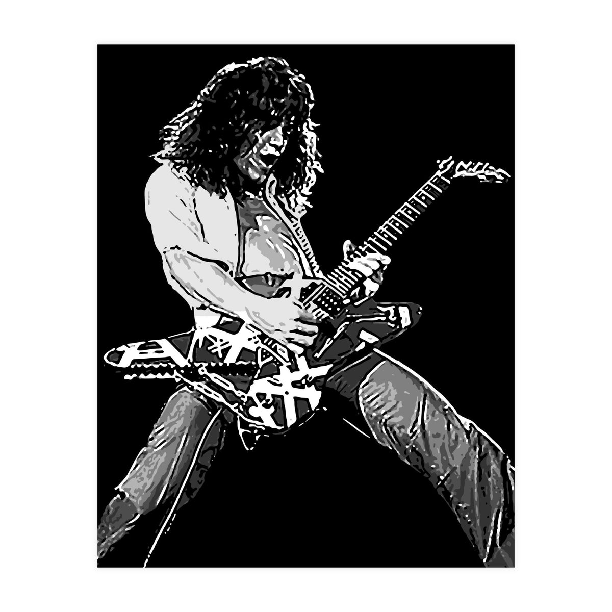 Eddie Van Halen American Rock Guitarist Legend (Print Only)