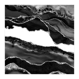 Black & Silver Agate Texture 06  (Print Only) thumbnail