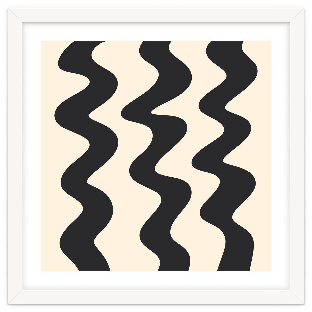 Squiggly Lines - monochrome