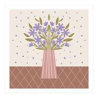 Flower Vase Mocha Mousse (Print Only)