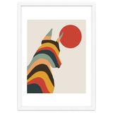 Dog Years, Rainbow Bohemian Animal, Pets Rise Dogs Retro, Eclectic Contemporary Solo thumbnail