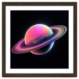 Neon Nebula Planet: Surreal Cosmic Illustration thumbnail