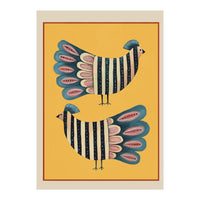 Striped Bird Pair II (Print Only)