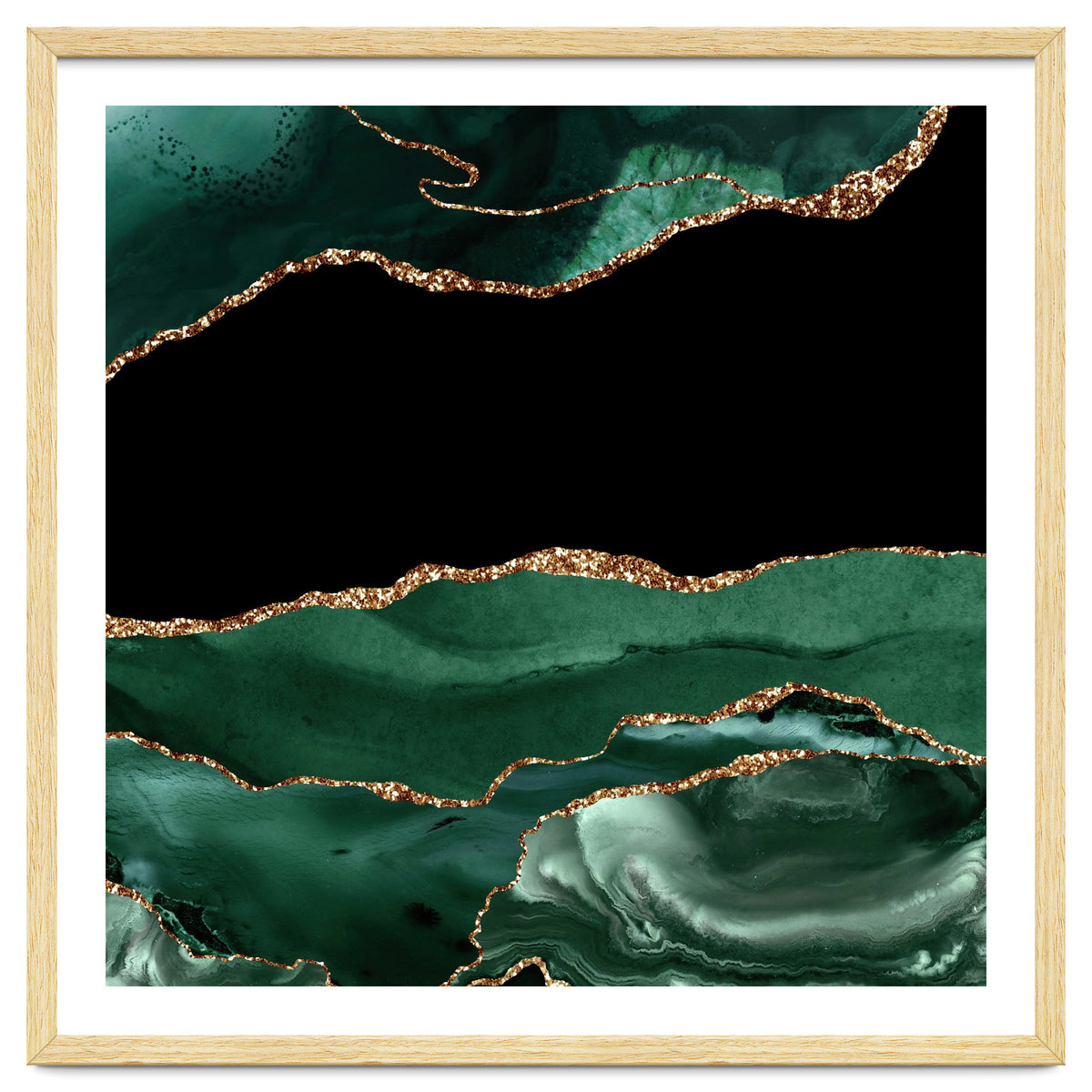 Emerald & Gold Agate Texture 01