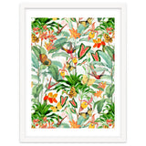 Birds And Butterflies In Tropical Jungle thumbnail