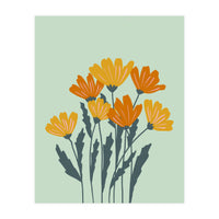 Orange and Yellow Flowers (Print Only)