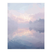 Ethereal Misty Lakeside at Dawn (Print Only)