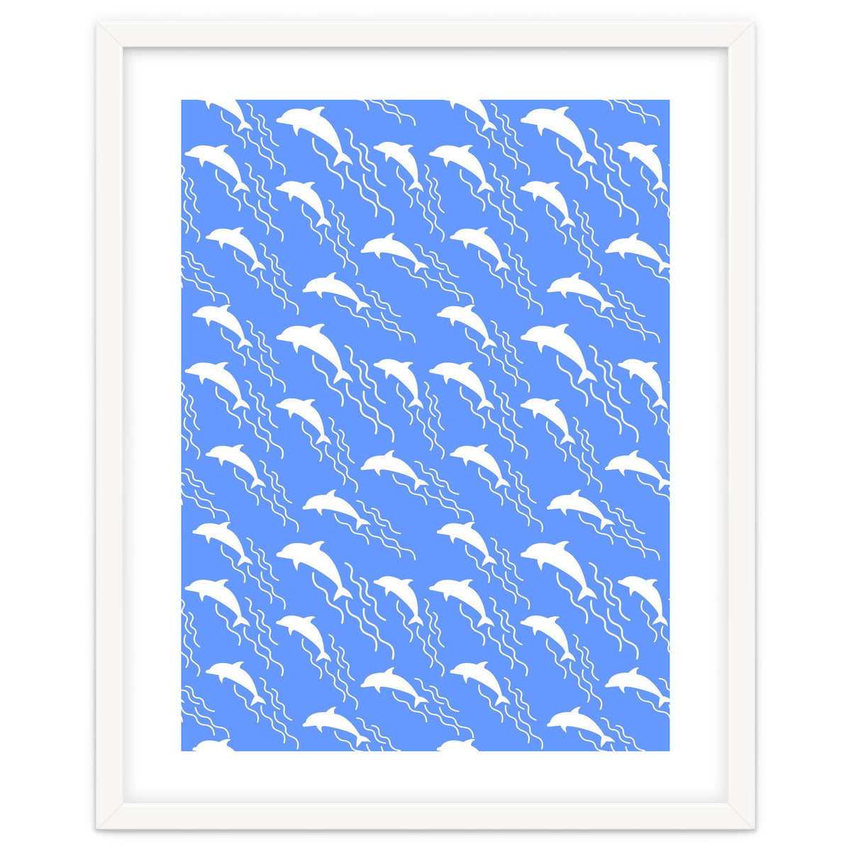 Swimming dolphins