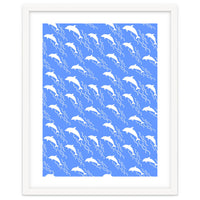 Swimming dolphins