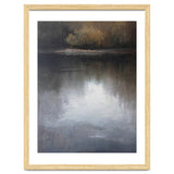 Atmospheric Golden Autumn Forest Reflection Oil Painting thumbnail