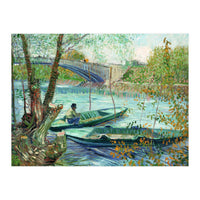 Vincent Van Gogh / 'Fishing in Spring, the Pont de Clichy ', 1887, Oil on canvas, 49 x 58 cm. (Print Only)