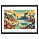 Vintage Argentina, Patagonia Glaciers Poster thumbnail