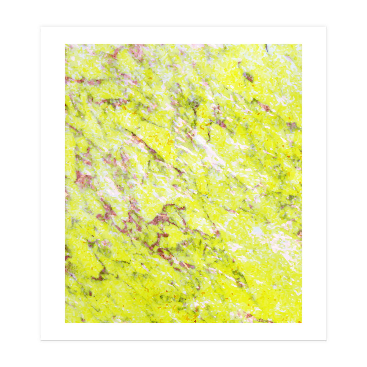 Lemon & Pink Marble (Print Only)