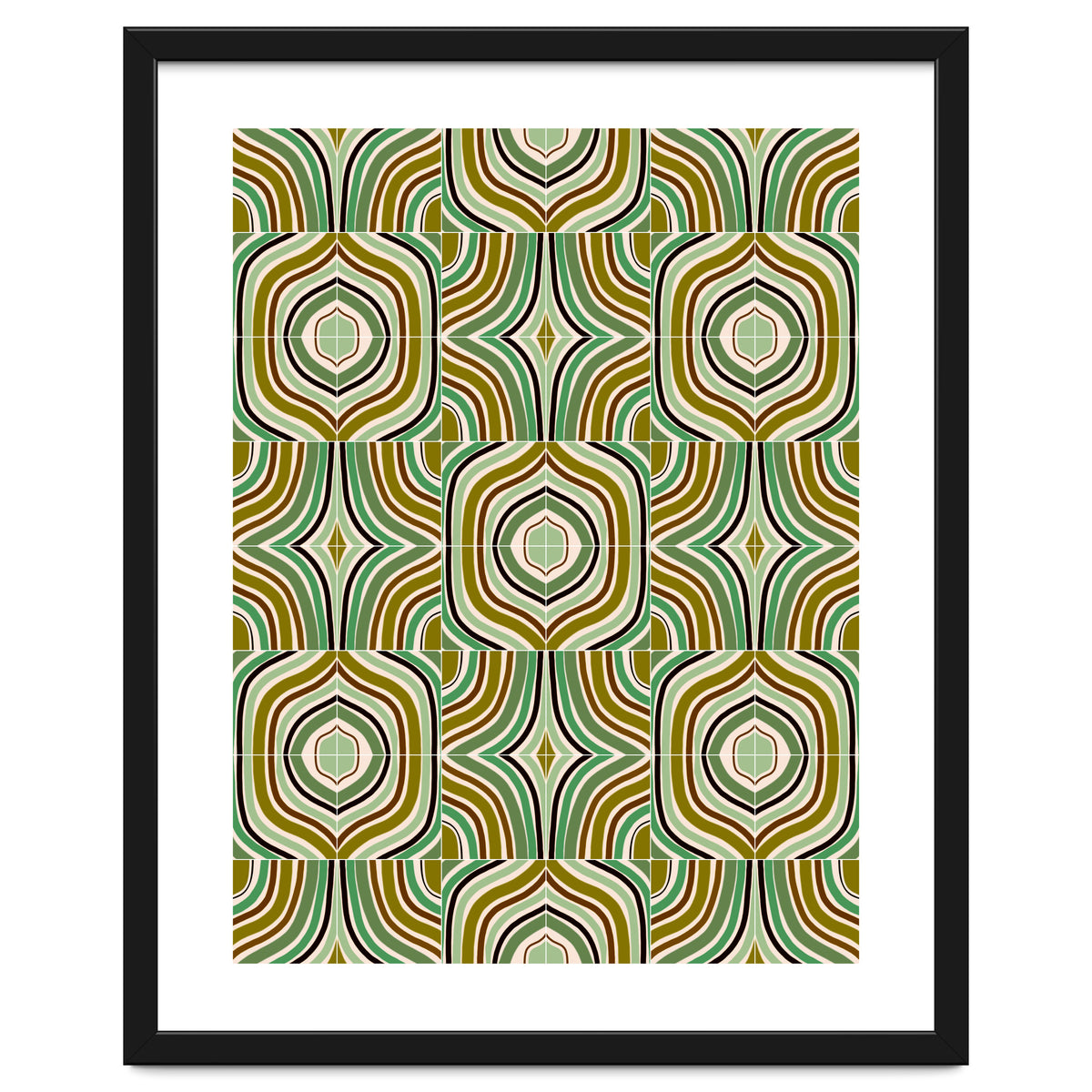 Jade Retro Rainbow Tiles